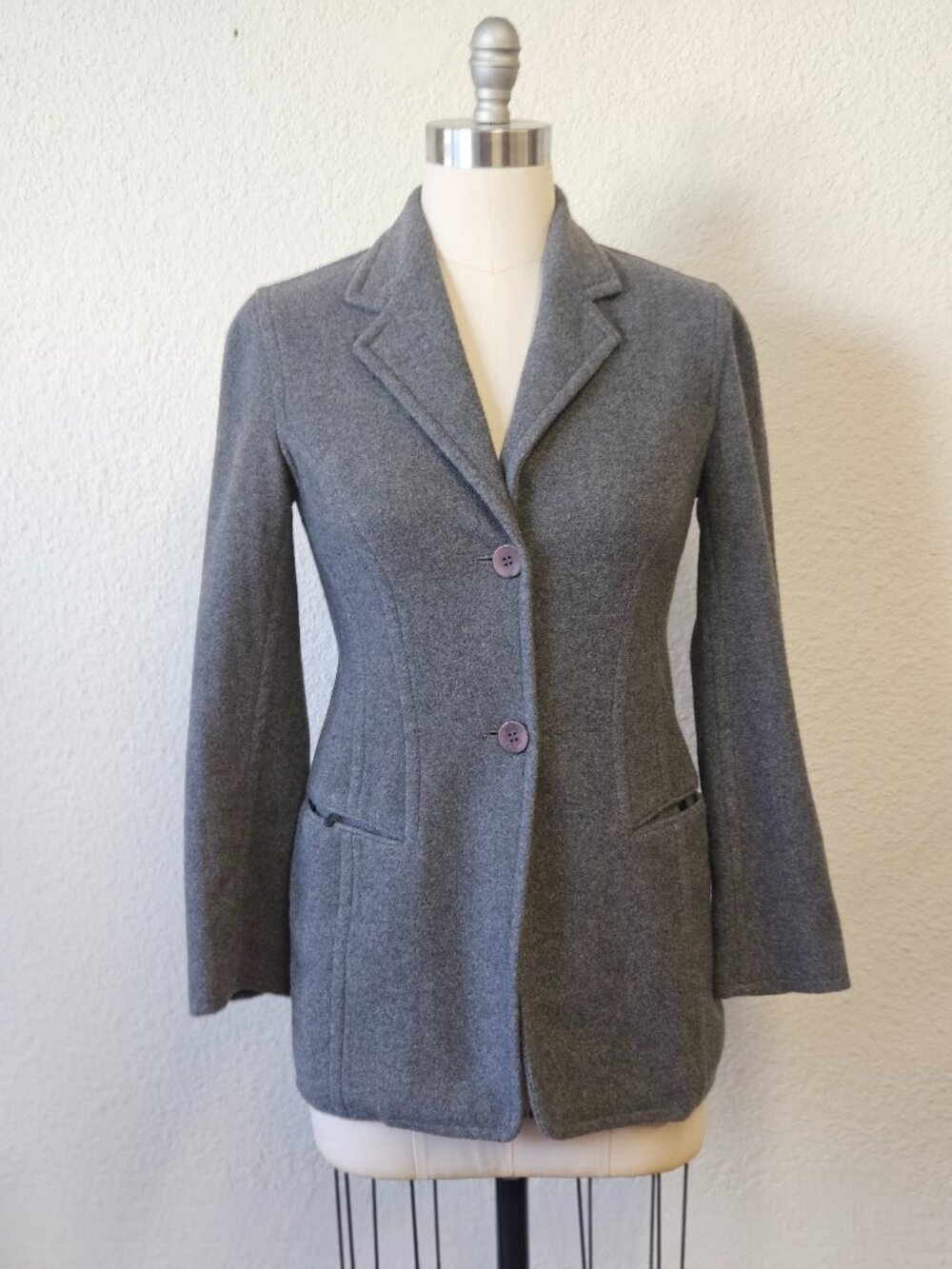 Donna Karan New York Wool 100% Cashmere Jacket